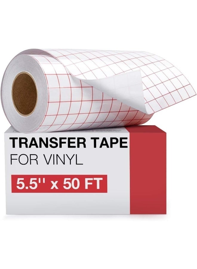 ARS Transfer Tape for Vinyl Adhesive Vinyl, Silhouette Cameo Paper Signs, Windows, Stickers- 14 cm x 50 FT - Image 1