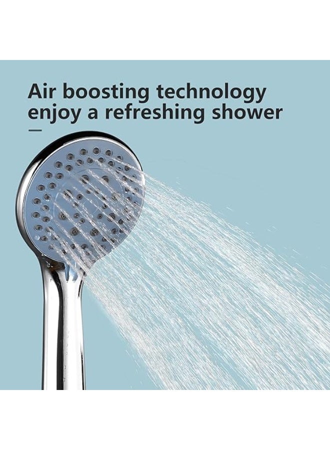 Lynacz Original High Pressure Massage Shower Head Set with Hose, Rainfall Spray Modes, Spa Pressure Increase, Easy Cleaning, Powerful Hand Shower - Image 4