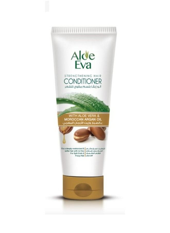 Aloe Eva - Strengthening Hair Shampoo + Conditioner with Aloe Vera and Moroccan Argan Oil Green2 X 230ml - Image 1