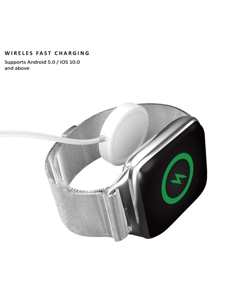 Max & Max Smart Watch for Men Women Metal Collection for Android and Apple iPhone 1.99-inch Display Wireless Charging  - Image 2