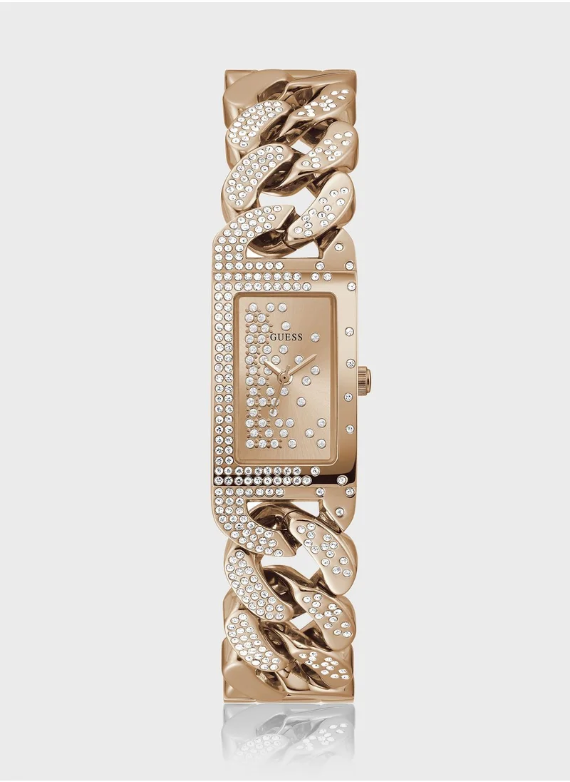 GUESS Steel Strap Starlit Analog Watch