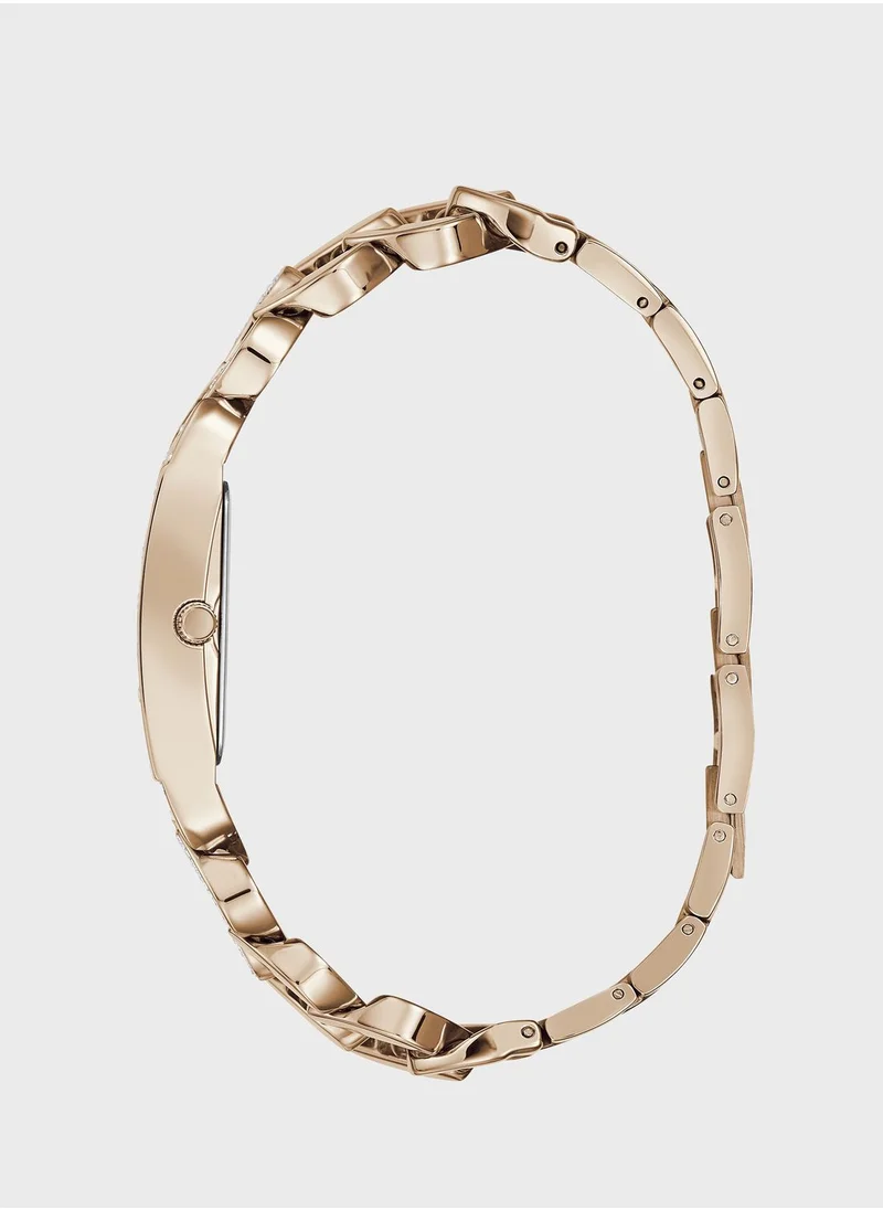 GUESS Steel Strap Starlit Analog Watch