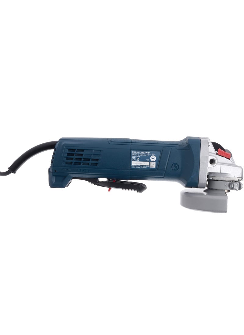 BOSCH - Gws 9 115 P Angle Grinder 900 Watt 11000 Rpm 115Mm Disc Diameter Protetion Switch Paddle Switch Sag Delivers An Incredible Grip On Safety And Power - Image 1
