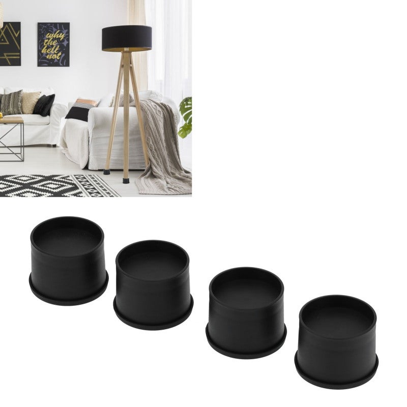 Furniture Riser: 7.5cm Diameter Fit - Non-slip Rubber Pads Protect Floors Furniture Height Adjuster for Under-furniture Storage Cleaning Access - Image 5