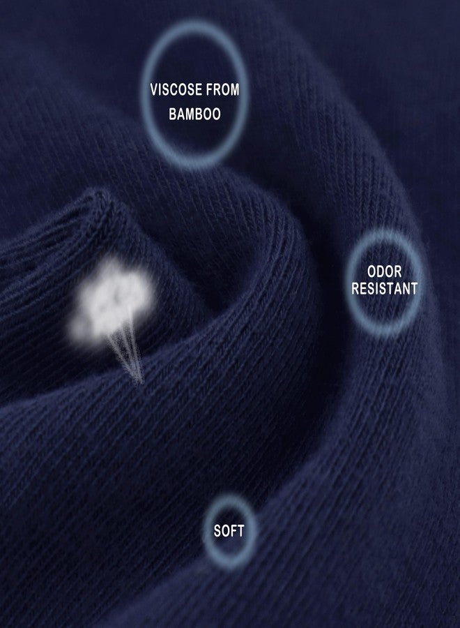 SERISIMPLE جوارب نسائية من الفسكوز والخيزران من سيريسيمبل، جوارب قصيرة رقيقة وخفيفة الوزن بألوان باستيل ناعمة، 5 أزواج (مقاسات أمريكية، ألفا، كبير، عادي، عادي، متنوع 6) - Image 3