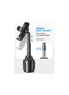 Lisen Cup Holder Phone Mount Holder No Shaking Cup Phone Holder for Car Rock Solid Car Phone Holder Mount for Cars, Trucks, SUVs etc, Compatible with iPhone 14 13 Plus Pro Max Samsung All 4-7'' Phones  - Image 3
