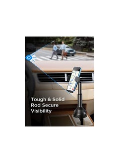 Lisen Cup Holder Phone Mount Holder No Shaking Cup Phone Holder for Car Rock Solid Car Phone Holder Mount for Cars, Trucks, SUVs etc, Compatible with iPhone 14 13 Plus Pro Max Samsung All 4-7'' Phones  - Image 4