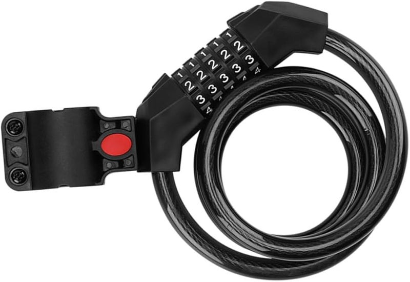 Heavy Duty Bicycle Scooter Combination Wire Lock Rustproof Durable Security - Image 2