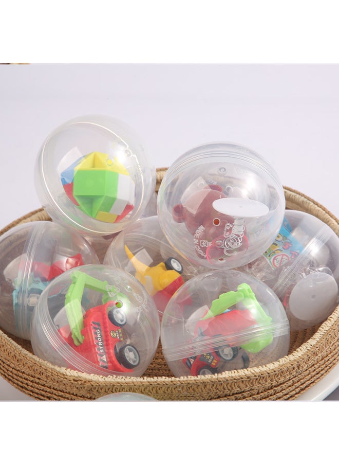 5 Yuan Mixed 65mm Amusement Game Machine Torubeans للأطفال آلة ألعاب ألعاب تطوير الذكاء ألعاب بلاستيكية - اللون: معكرون شفاف - المواصفات: 65 مم  - Image 3