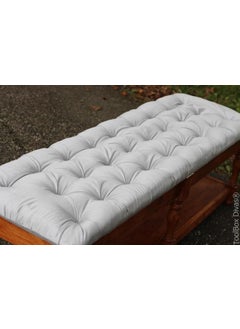 INDIAN DECOR INDIAN DECOR 80700 Classic Supersoft White Cotton Foldable Handmade Single Bed Sleeping Mattress White Cotton 3 x 06 ft  - Image 3