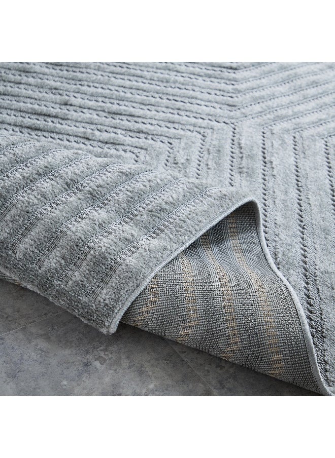Home Box Ciara Ashen Anti Skid Polypropylene Rug- 160x230 cm  - Image 5