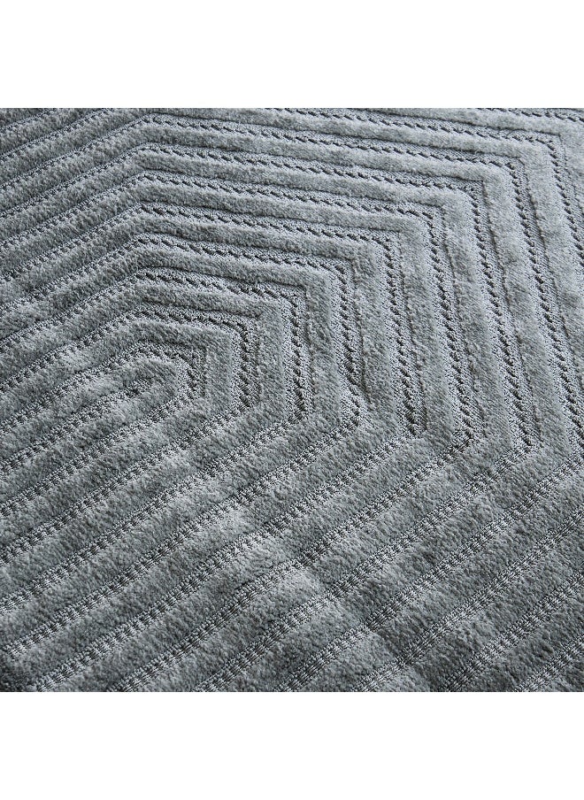 Home Box Ciara Ashen Anti Skid Polypropylene Rug- 160x230 cm  - Image 4