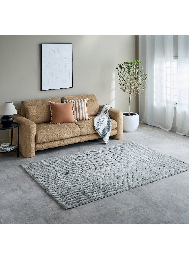 Home Box Ciara Ashen Anti Skid Polypropylene Rug- 160x230 cm  - Image 3