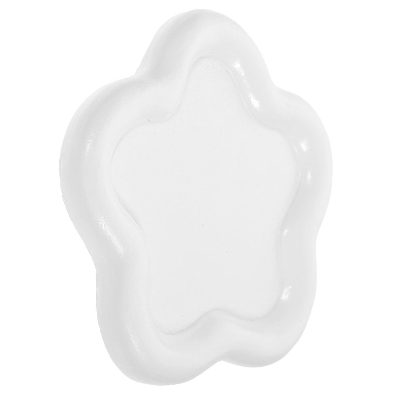 Jewelry Storage Display Tray Tabletop Resin Jewelry Display Dish Decorative Flower Shaped Jewelry Holder - Image 1