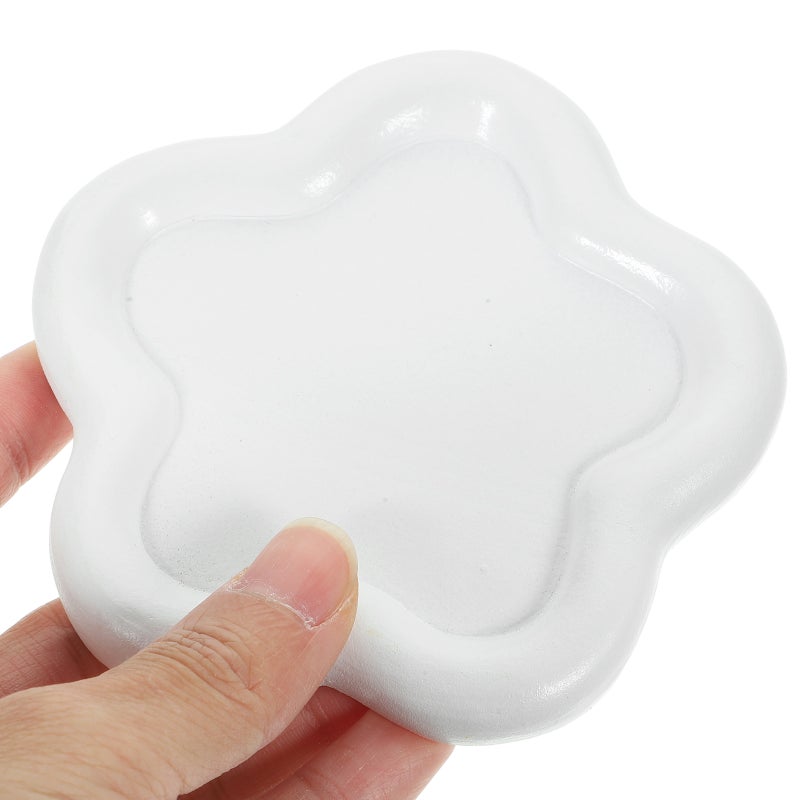 Jewelry Storage Display Tray Tabletop Resin Jewelry Display Dish Decorative Flower Shaped Jewelry Holder - Image 4