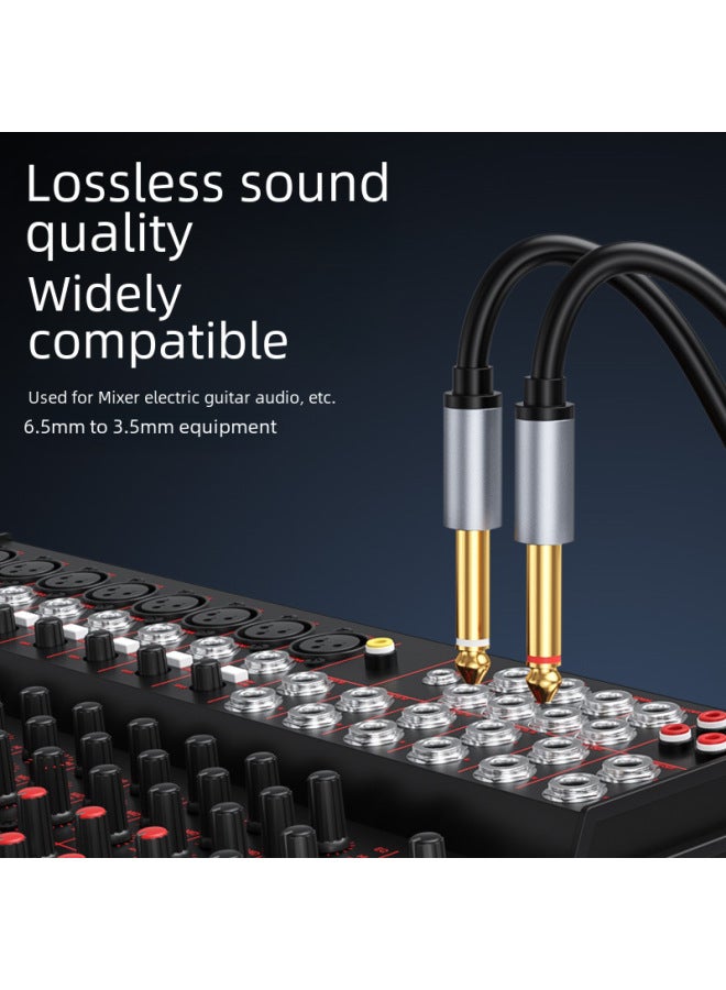 Dual 6.5 To 3.5 Audio Line Dual 6.35 To Type C 1/2 Notebook Mobile Phone Audio Line-Color:typeC Header-Length:1 M  - Image 5