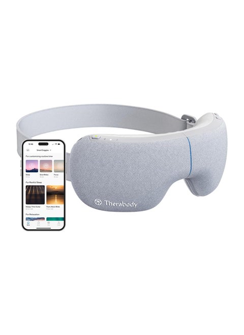 Therabody SmartGoggles - Bluetooth Heated Massage Goggles with Modes for Migraine Relief and Improved Sleep Using SmartSense