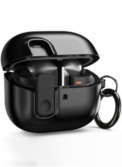 VRS Design Modern Lock Galaxy Buds 3 Pro Case and Buds3 Case Cover Secure Lock Protection with Carabiner (2024) - Metal Black  - Image 1