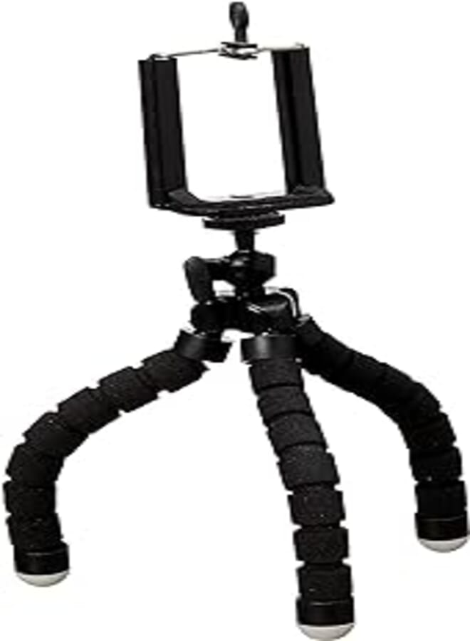OR Other Car phone holder flexible octopus tripod bracket selfie stand mount monopod for mobile phone camera color: black
