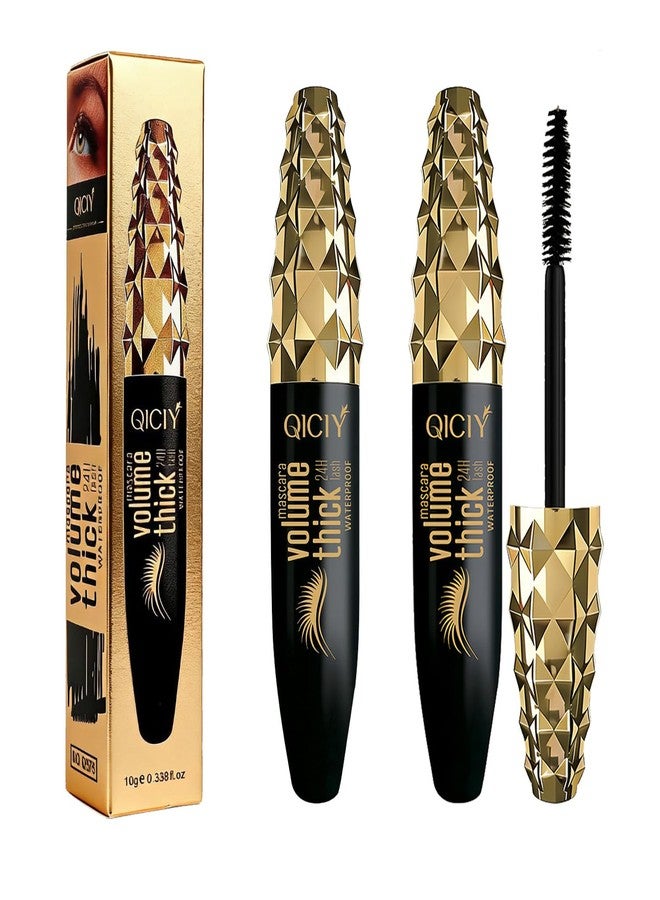 Boxveria 2 Packs My Amazing Lash Mascara - Waterproof Long Lashing Tubing Mascara, Tube Mascara Smudge Proof, Lightweight No Clump, Easy Removal, Precision Brush Black - Image 1