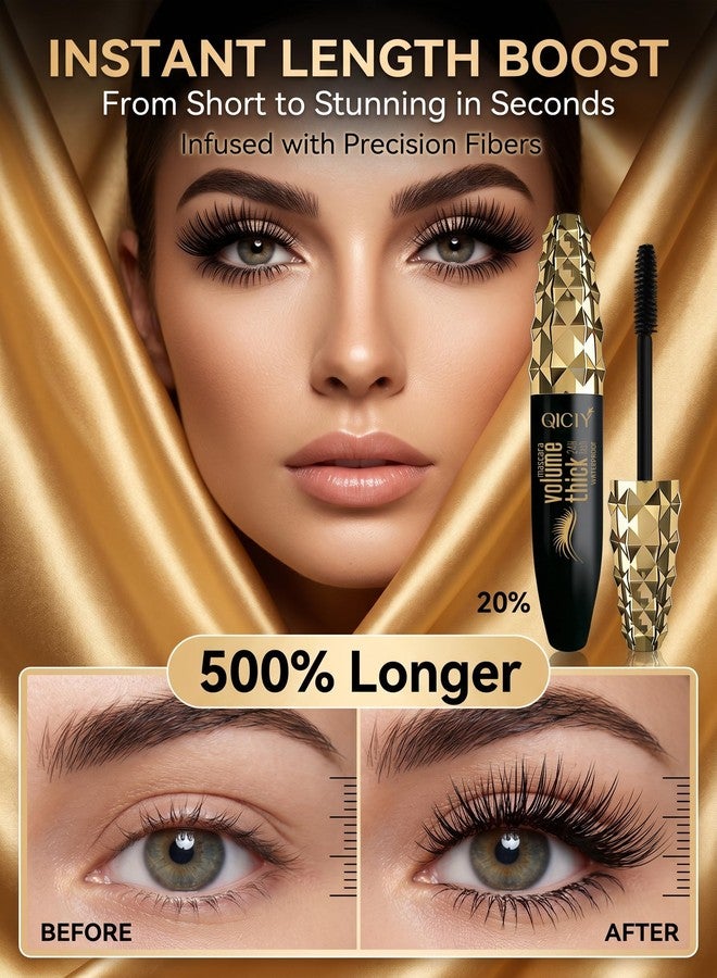 Boxveria 2 Packs My Amazing Lash Mascara - Waterproof Long Lashing Tubing Mascara, Tube Mascara Smudge Proof, Lightweight No Clump, Easy Removal, Precision Brush Black - Image 5