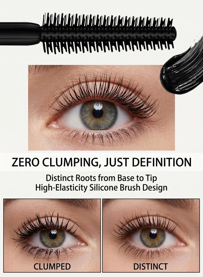 Boxveria 2 Packs My Amazing Lash Mascara - Waterproof Long Lashing Tubing Mascara, Tube Mascara Smudge Proof, Lightweight No Clump, Easy Removal, Precision Brush Black - Image 4