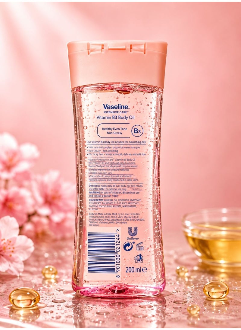 Vaseline Intensive Care Vitamin B3 Body Oil 200ml - Image 3