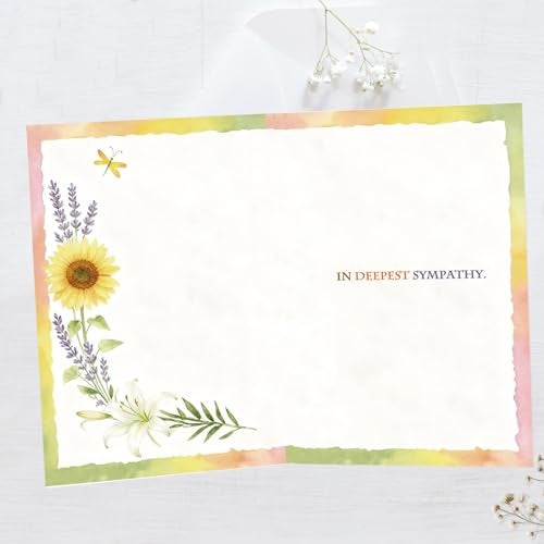 ICOOLYI Sympathy Card, Comforting Sympathy Gift for Loss of a Loved One, Hope and Strength Condolence Card - Image 3