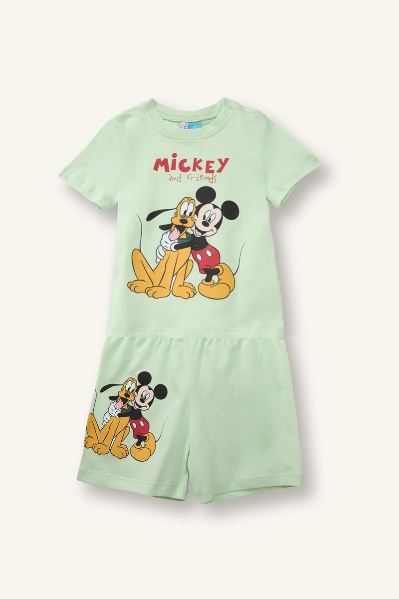ديفاكتو 2 piece Regular Fit Mickey &amp; Minnie Licensed Knitted Pyjamas