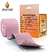 Sparthos Kinesiology Tape Incredible Support for Athletic Sports and Recovery Free Kinesio Taping Guide Wrap Neck Body Pain Skin Strips Medical Water Proof Boobtape Pro Uncut Pale Pink - Image 4