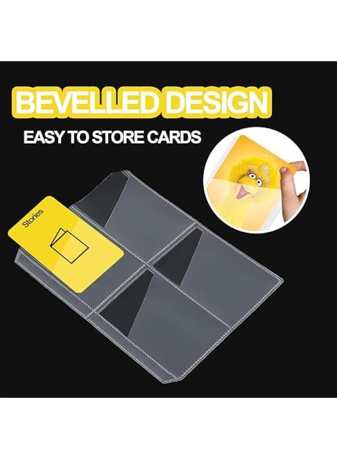 20 Pack 160 Pockets Card Sleeve for Yoto Card Case, 4 Pockets Top Loading Sheets for 2 Rings Card Case,Card Sleeves for Audio Cards/Musical Card/Audiobook Cards (Only for yoto Cards)  - Image 4