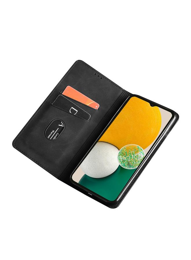 S-TOP Case For Samsung Galaxy S22 5G Skin Feel Magnetic Horizontal Flip Leather Phone Case - Image 4