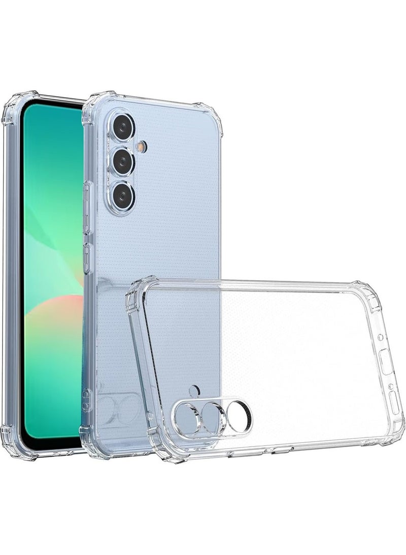 Techie حافظة زوايا TPU لهاتف سامسونج جالاكسي A26 5G مع حماية عدسة الكاميرا وغطاء خلفي شفاف - Image 1