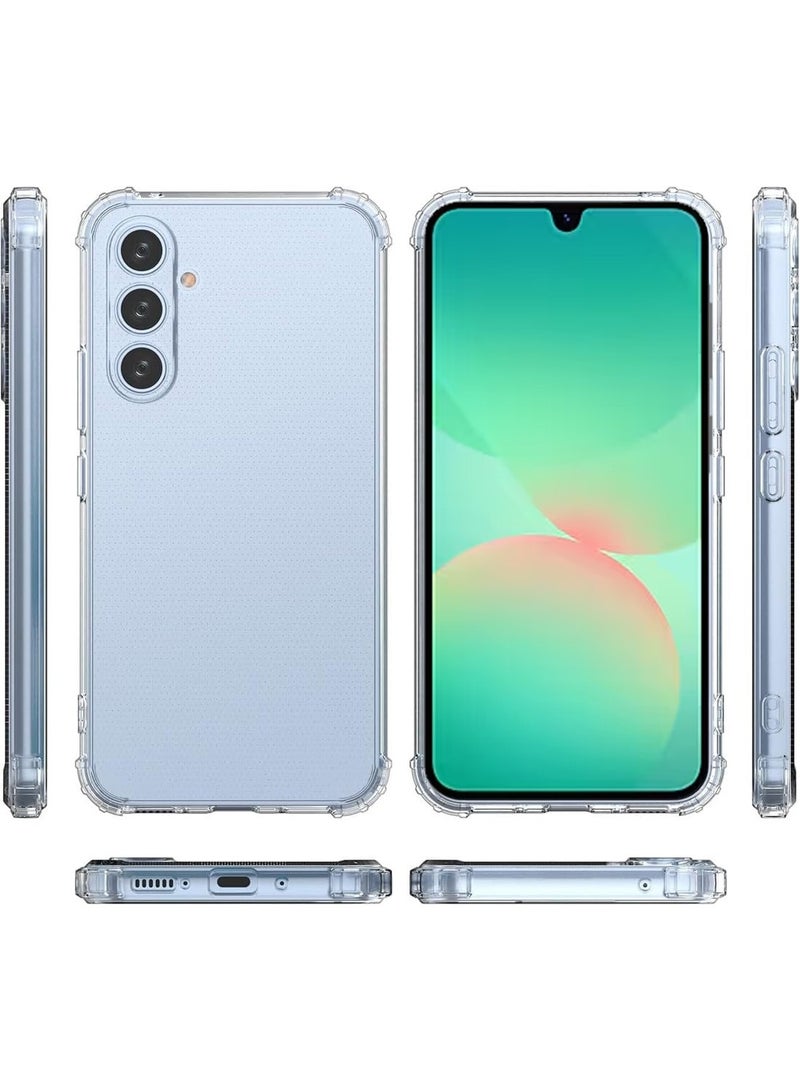 Techie حافظة زوايا TPU لهاتف سامسونج جالاكسي A26 5G مع حماية عدسة الكاميرا وغطاء خلفي شفاف - Image 5