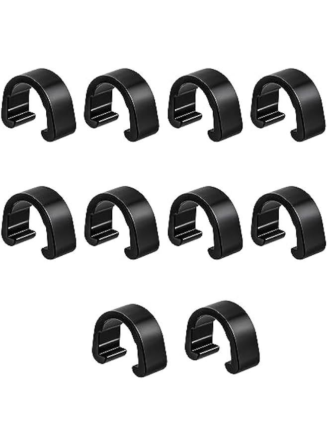 Generic Bicycle Brake,Bike Accessories, 10 Pcs Aluminum Alloy Cable C-Clips Mountain Bicycles Brake Cable Clips Fixed Clamps Frame Buckle, Purple - Image 2