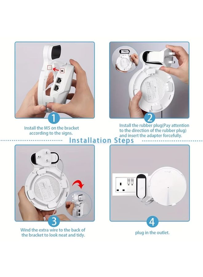 حامل الحائط لجهاز توجيه واي فاي Deco M5 P7 مجموعة من 2 - Image 4