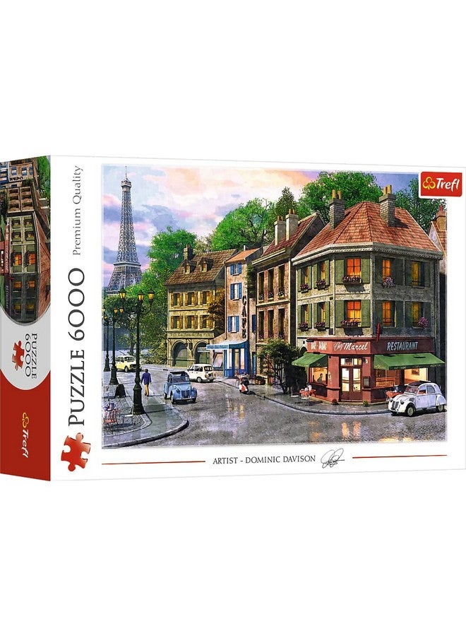 Trefl Street of Paris 6000 Piece Jigsaw Puzzle Red 54"x38" Print, DIY Puzzle, Creative Fun, Classic Puzzle for Adults and Children from 15 Years Old - Image 1