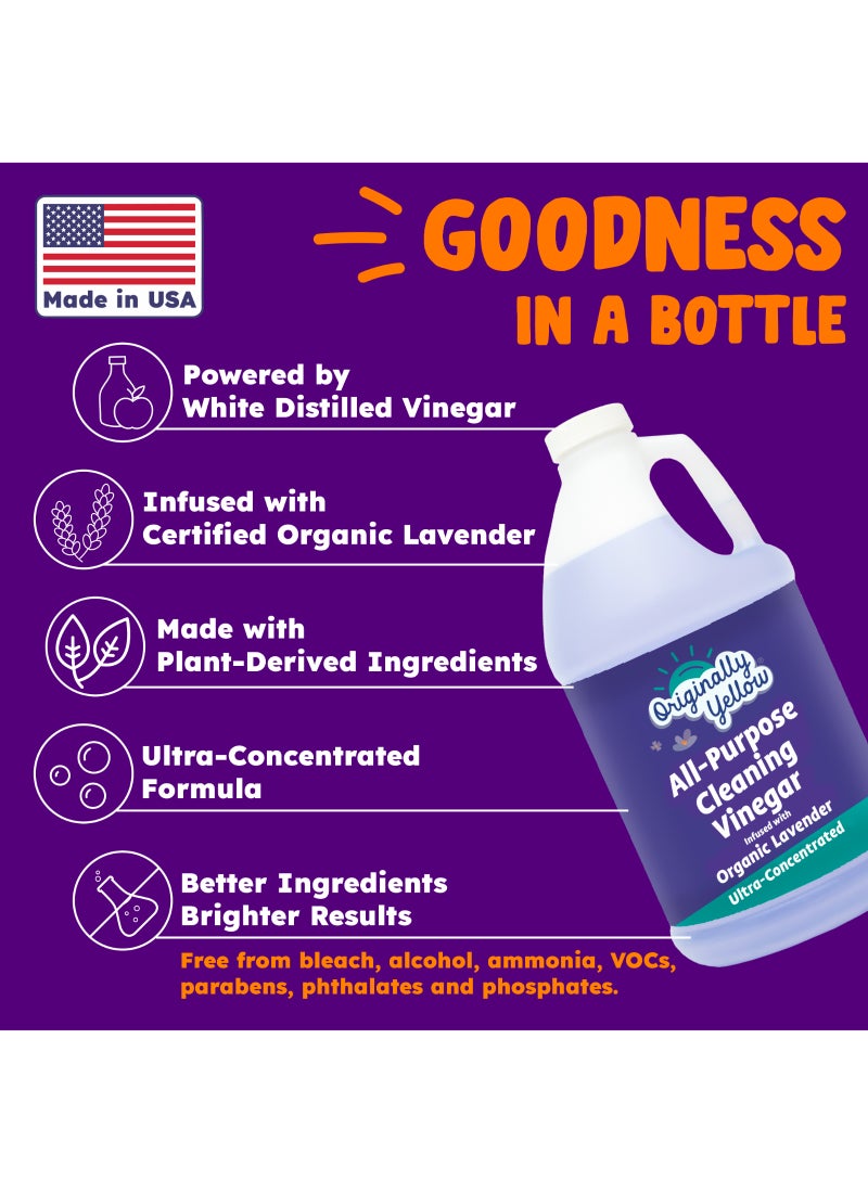 Originally Yellow All Purpose Vinegar Floor Cleaner Lavender - Image 2