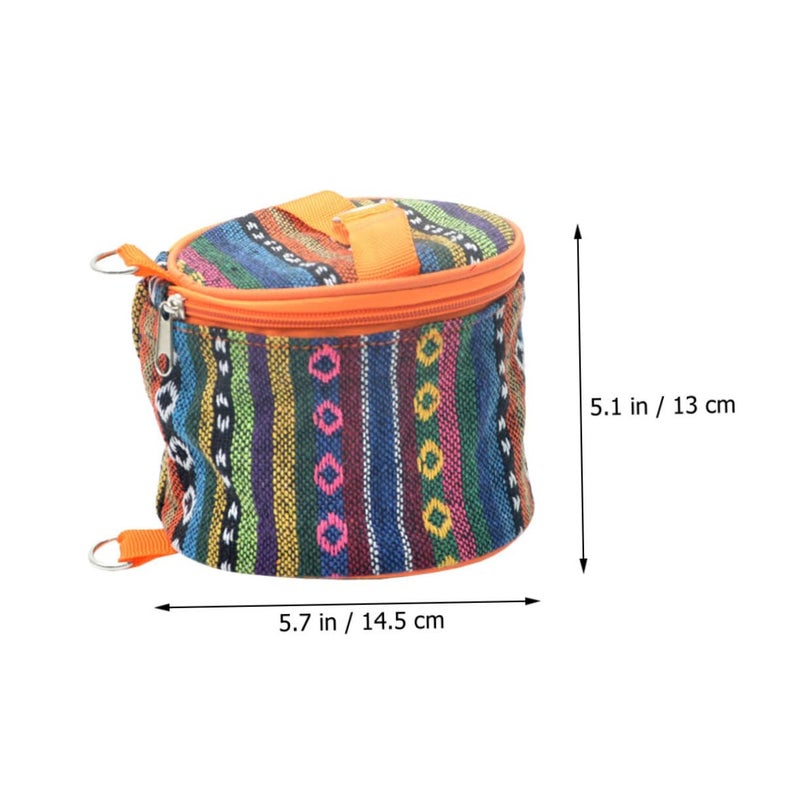 Quilted Ethnic Style Decorative Tissue Box Holder Bag For Paper Towel Napkins - Image 3