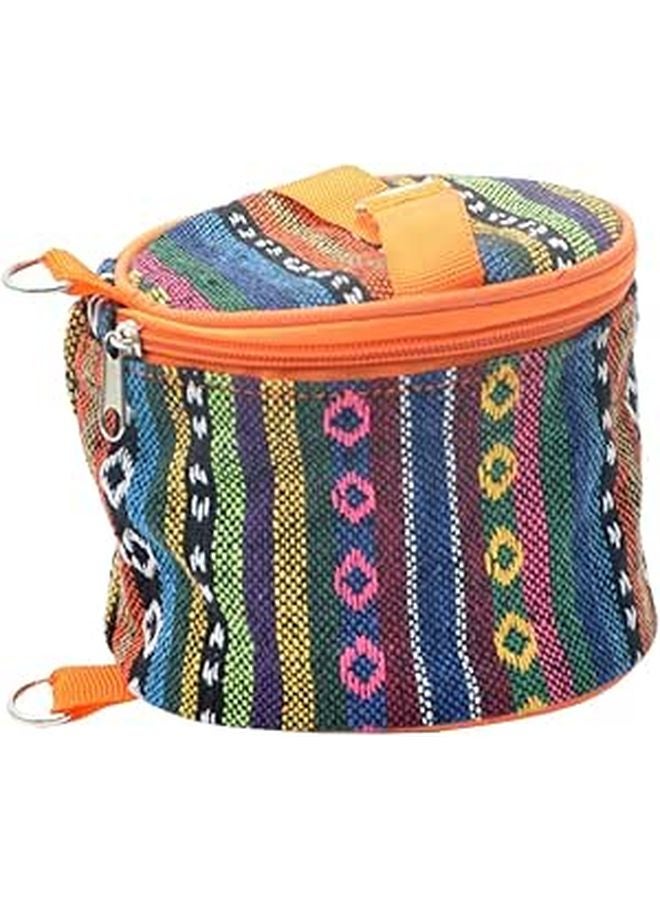 Quilted Ethnic Style Decorative Tissue Box Holder Bag For Paper Towel Napkins - Image 1