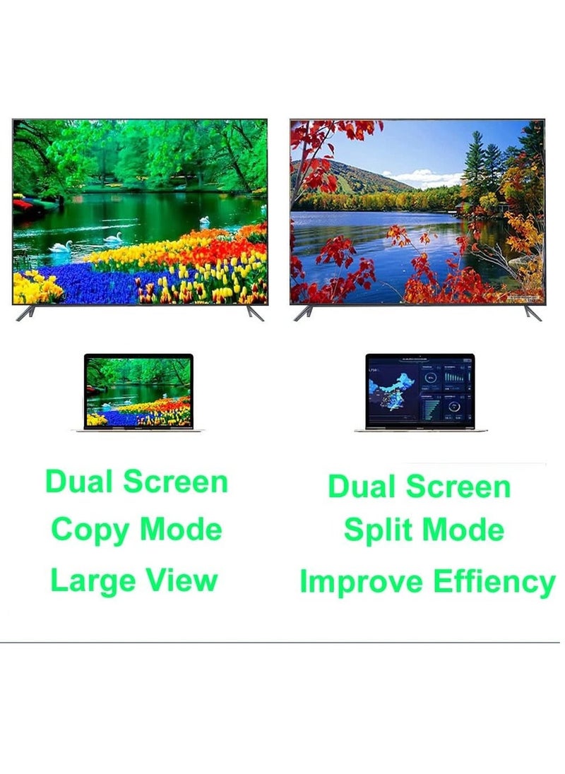 TIGER VGA to HDMI Adapter – VGA to HDMI Converter, VGA Male to HDMI Female with 3.5MM Audio Jack, Full HD 1080P for Connecting Monitor, PC, Laptop, Computer, Desktop, HDTV, Projector, DVD, Large Screen, Office Meeting - Image 4