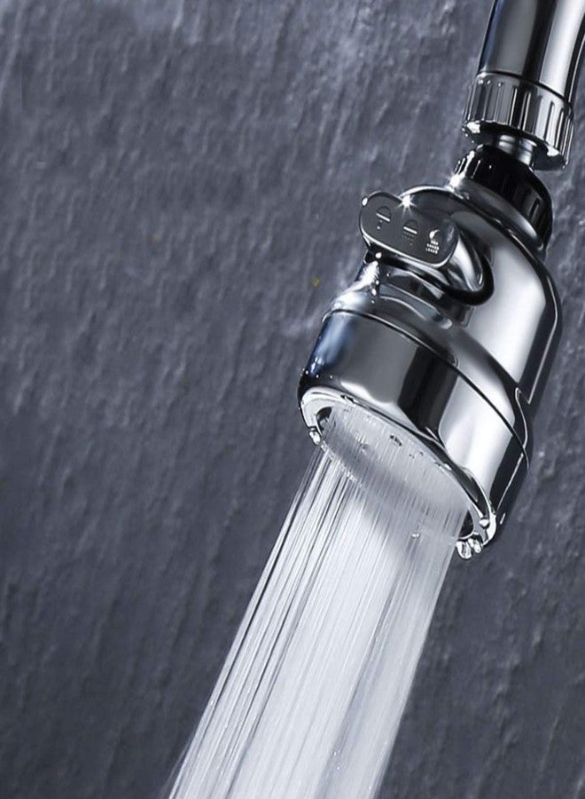 Leeonz Swivel Kitchen Sink Faucet Aerator Water Saving Tap Aerator Anti-Splash Sink Sprayer Faucet Nozzle Head, Water Saving Faucet Aerator Chrome for Kitchen, Bathroom - Image 1