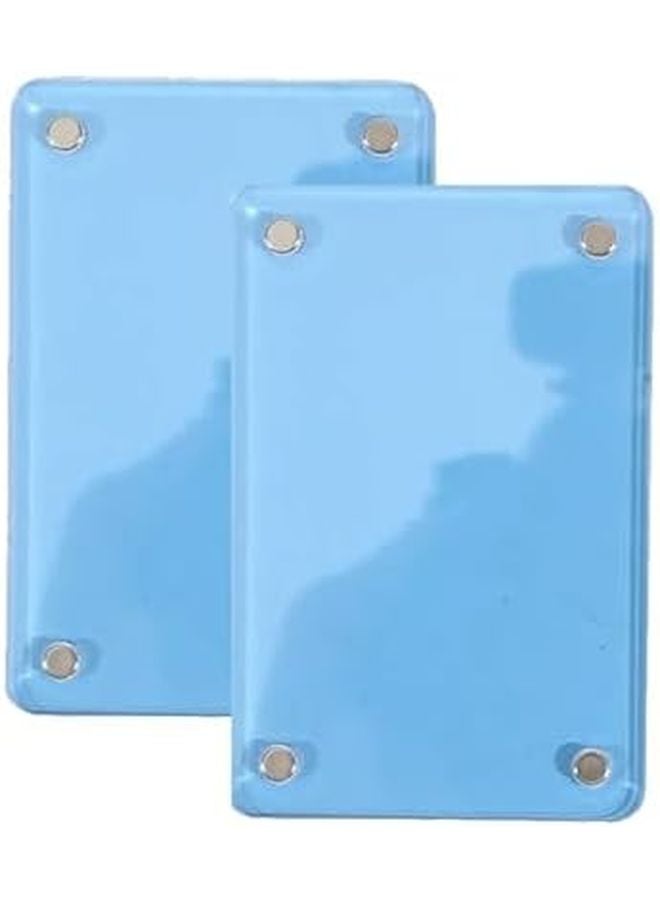 Blue Car Sun Visor Photo Frame Clip 12pcs Driving Keepsake Auto Interior Decor Couples Gift - Image 1