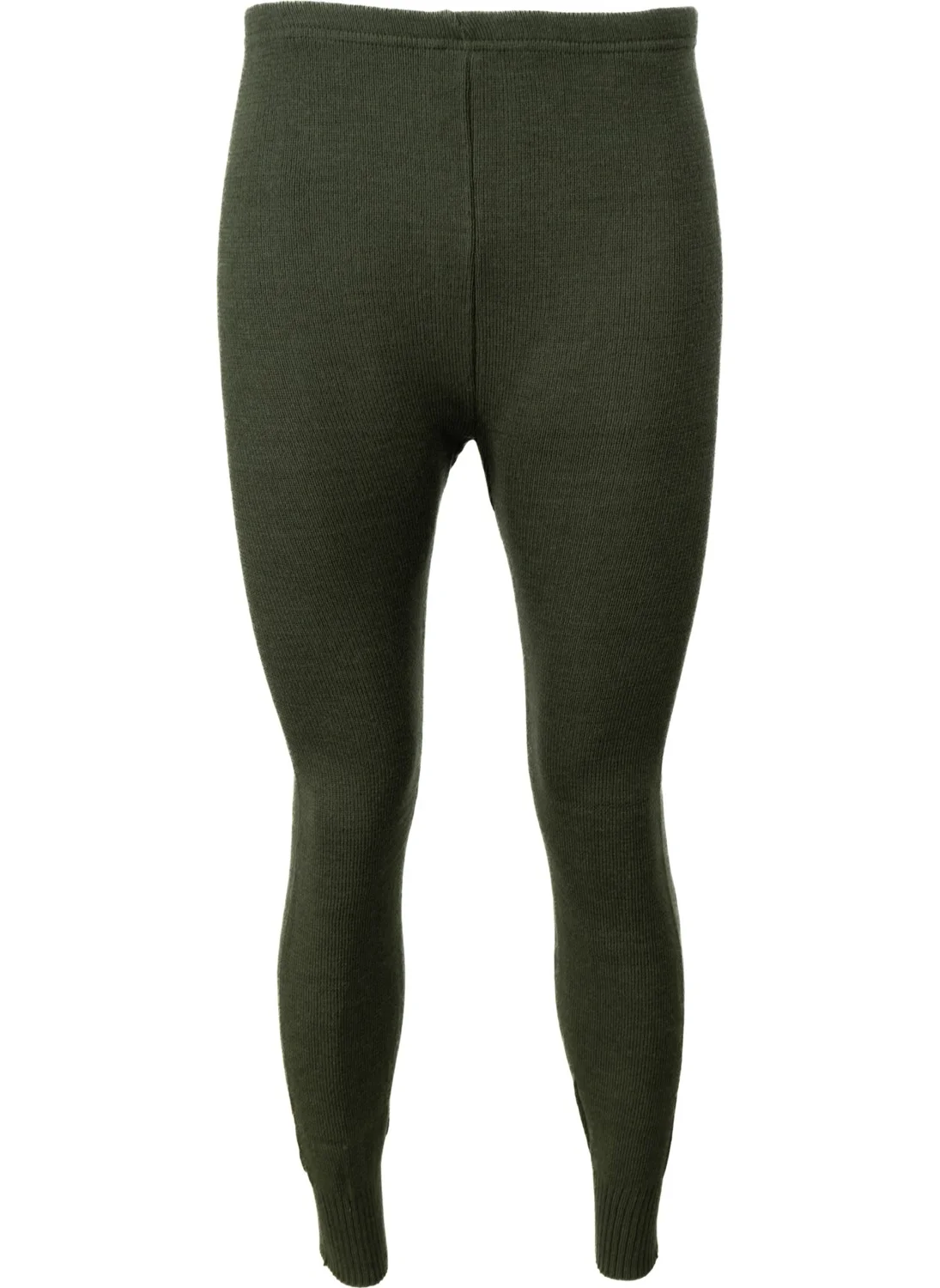 اوبلاند Men's Winter Wool Thermal Underwear Thick Knitted Solid Color Keeps Warm Comfortable Full Pattern