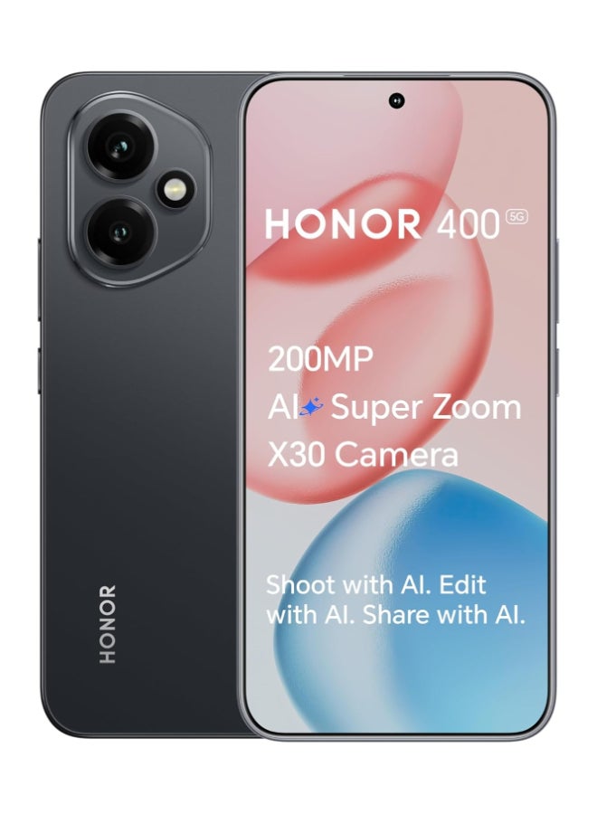 Honor 400 5G Dual SIM, 12GB RAM 512GB ROM  Midnight black  - International Version - Image 1