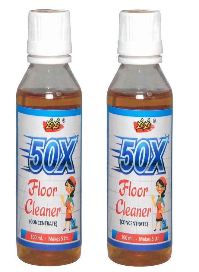LELE 50X White Floor Cleaner Concentrate (100ml makes 5 Litre) Pine Oil Based for home, Office,Hotel,Hospital,Restaurant etc. (Pack of 2 x 100 ml for 10 litre) - Image 1