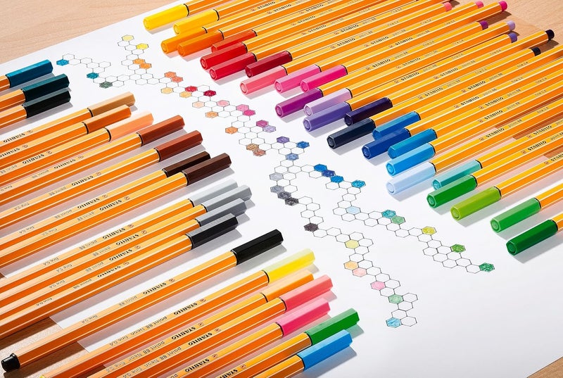 STABILO point 88 - Fineliner - Wallet of 40 (Assorted Colours) - Image 5