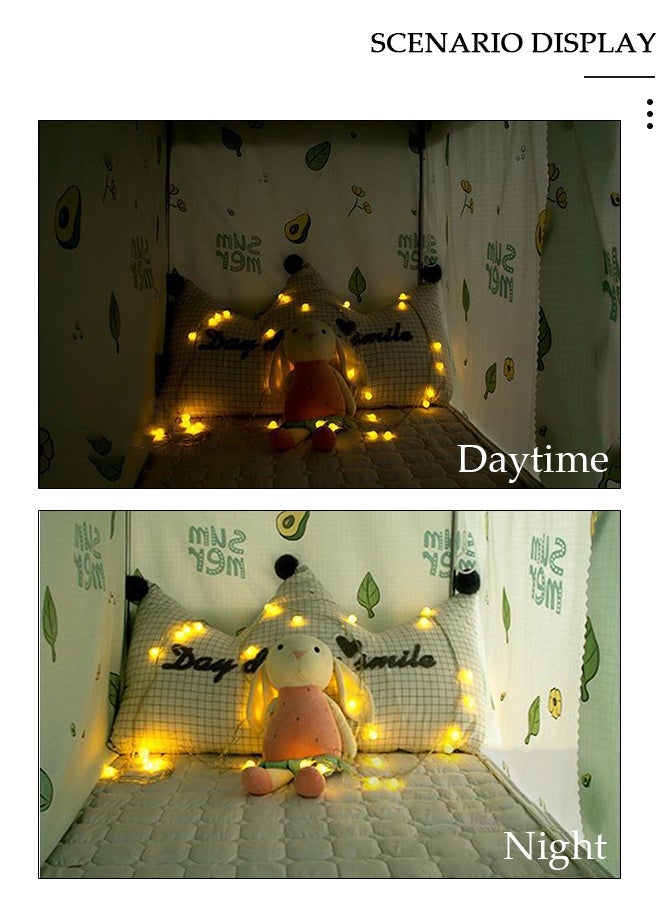 DUNISO Blackout Bottom Bunk Bed Curtains Dormitory Room Lightproof Decorative Roommate Privacy Cover Canopy Photo Background Decor Backdrop Blackout Curtain 2 Panels - Image 4