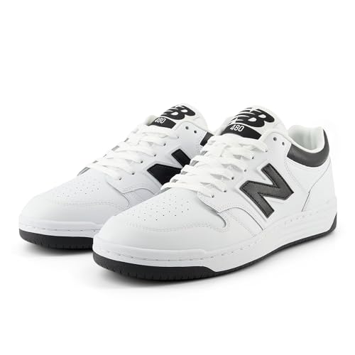 New Balance Unisex-Adult BB480 V1 Sneaker, White/Black, 8.5 - Image 2