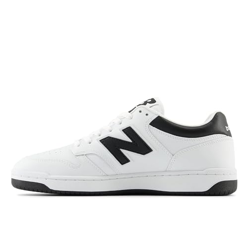 New Balance Unisex-Adult BB480 V1 Sneaker, White/Black, 8.5 - Image 5